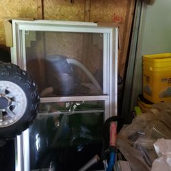 New Storm Door And New Vinyl replacement Window 