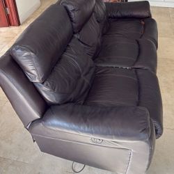 Faux leather Sofa FREE 