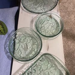 Beautiful Fruit Design Thick Glass Bakeware