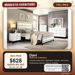 Queen 4 pc Bedroom set 2 colors FALL PRICE ! HURRY IN