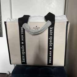   Kate Spade KIP CANVAS LARGE TOTE 