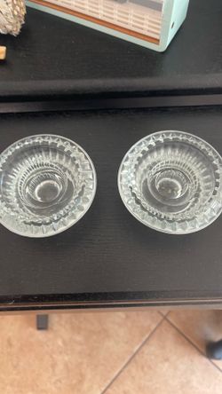 Round Crystal Candle Holders