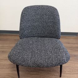 Dark Grey Fabric Accent Chair