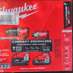 New Milwaukee M18 Compact Brushless Combo Kit