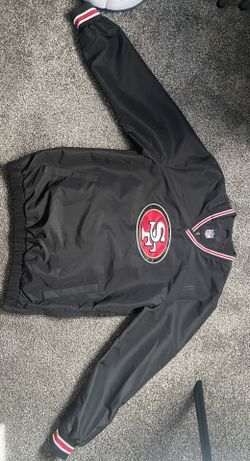 SAN FRANCISCO 49ERS WINDBREAKER WITH POCKET - BLACK