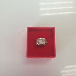 Womens Cluster Ring 14K 11.1G 2 Karat Natural Diamonds 