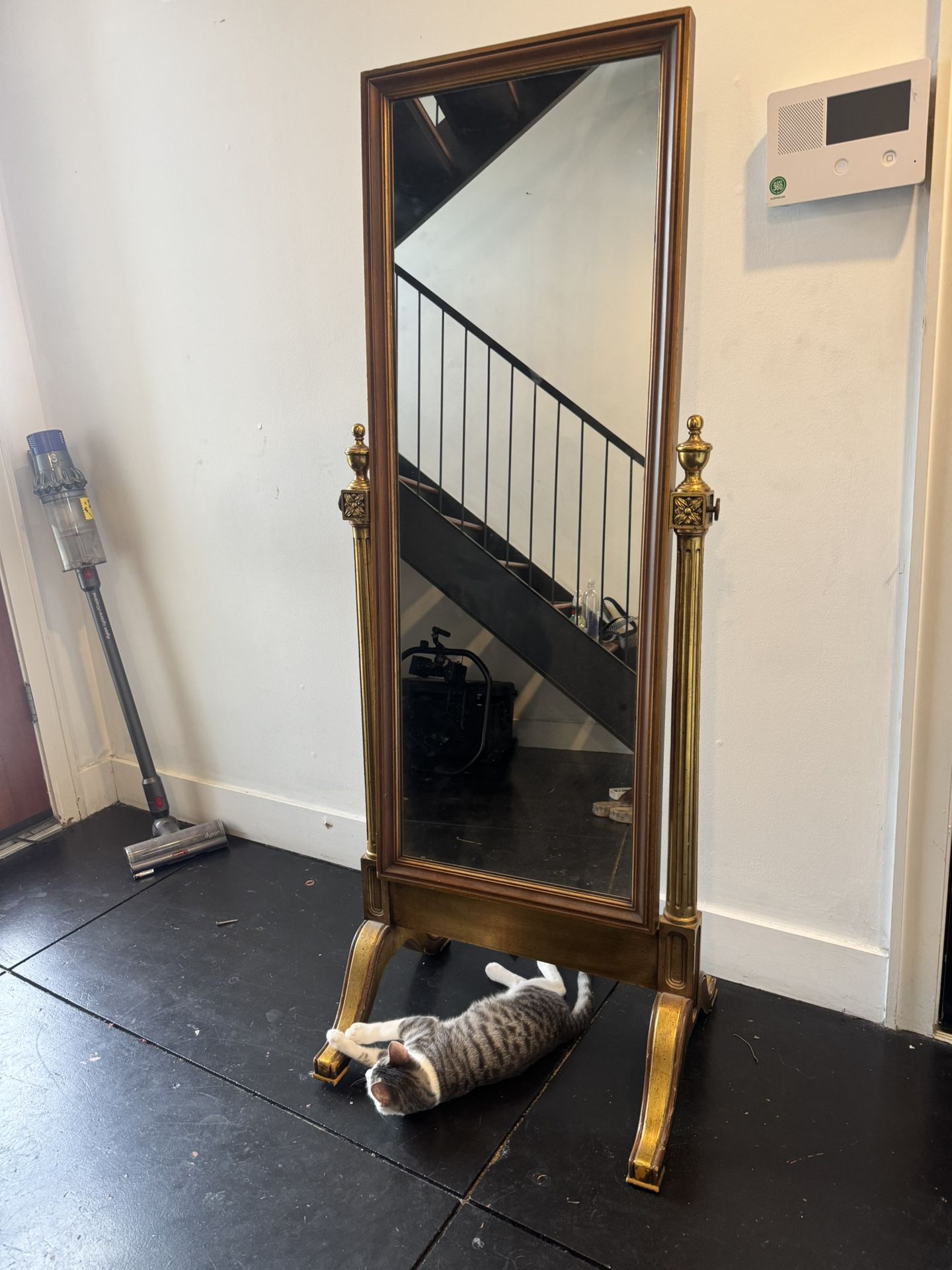 Antique Checks Mirror