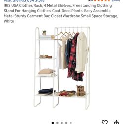 Clothes Rack With Shelves