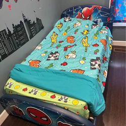 Twin Spider Man Bed For Boys