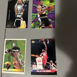 4 David Robinson Cards