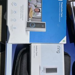 Ring Peephole Camera And Indoor Camera 