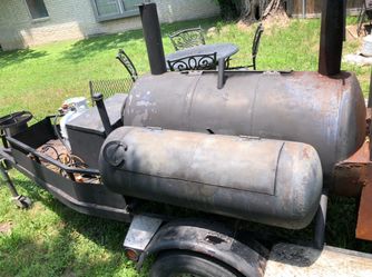 Smoker and Grill Trailer with Propane Burner