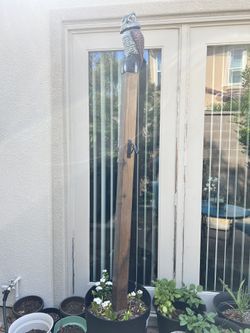 Planter with post