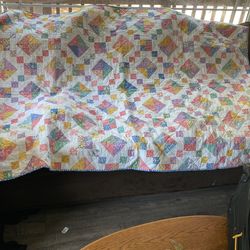 Large Baby Quilt All Hand Made