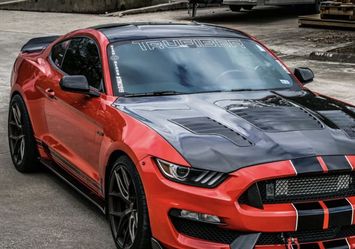 2015-2020 S550 Mustang GT350R Carbon Fiber A88KR-AC Heat Extractor Hood