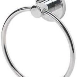 Bathroom Accessories Brass Towel Ring, Wall Mount Rustproof with Stainless Steel Finish for Kitchen and Bathroom Shower Washcloth Hand Towel Round Hol