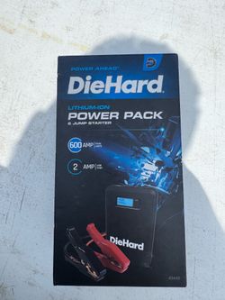 DieHard Lithium-Ion Jump Starter & Portable Power Bank – 600 Peak Amps