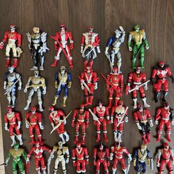 Power Rangers Super Megaforce Legendary Rangers figure Lot