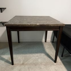 BROWN MARBLE TABLE