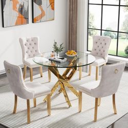 36” Table Dining Set 4 Chairs