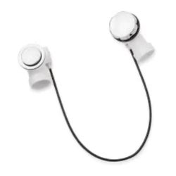 Signature Hardware PVC Cable Drain & Overflow for 17" - 22" Deep Alcove Tubs