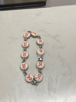 Breast cancer awareness bracelet