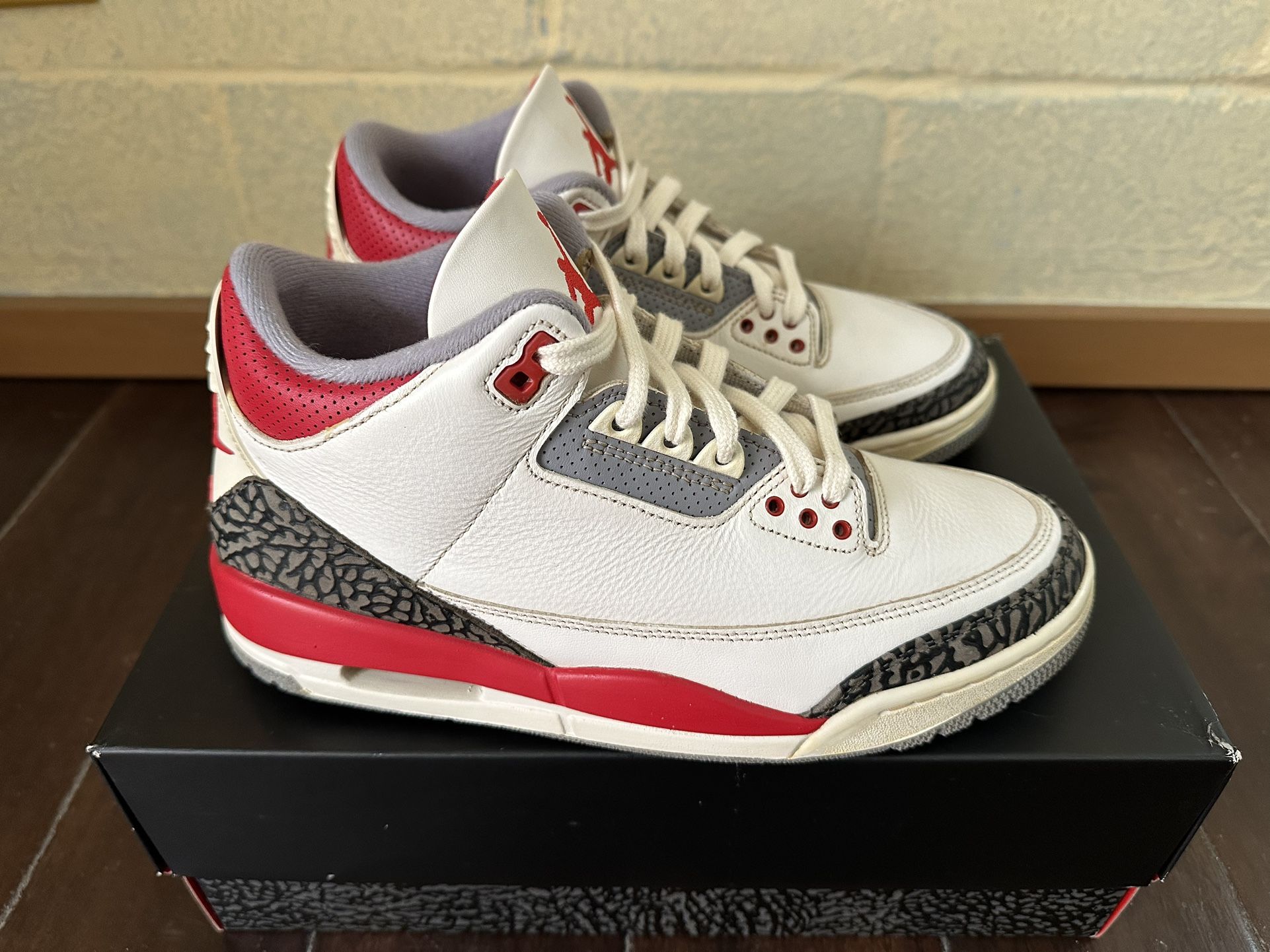 Air Jordan 3 Retro Fire Red - Custom ‘Aged’