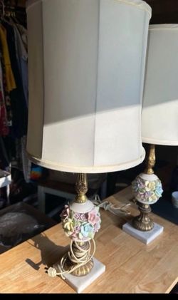 Rare Antique Set Of Lamps Gorgeous Want Last♥️