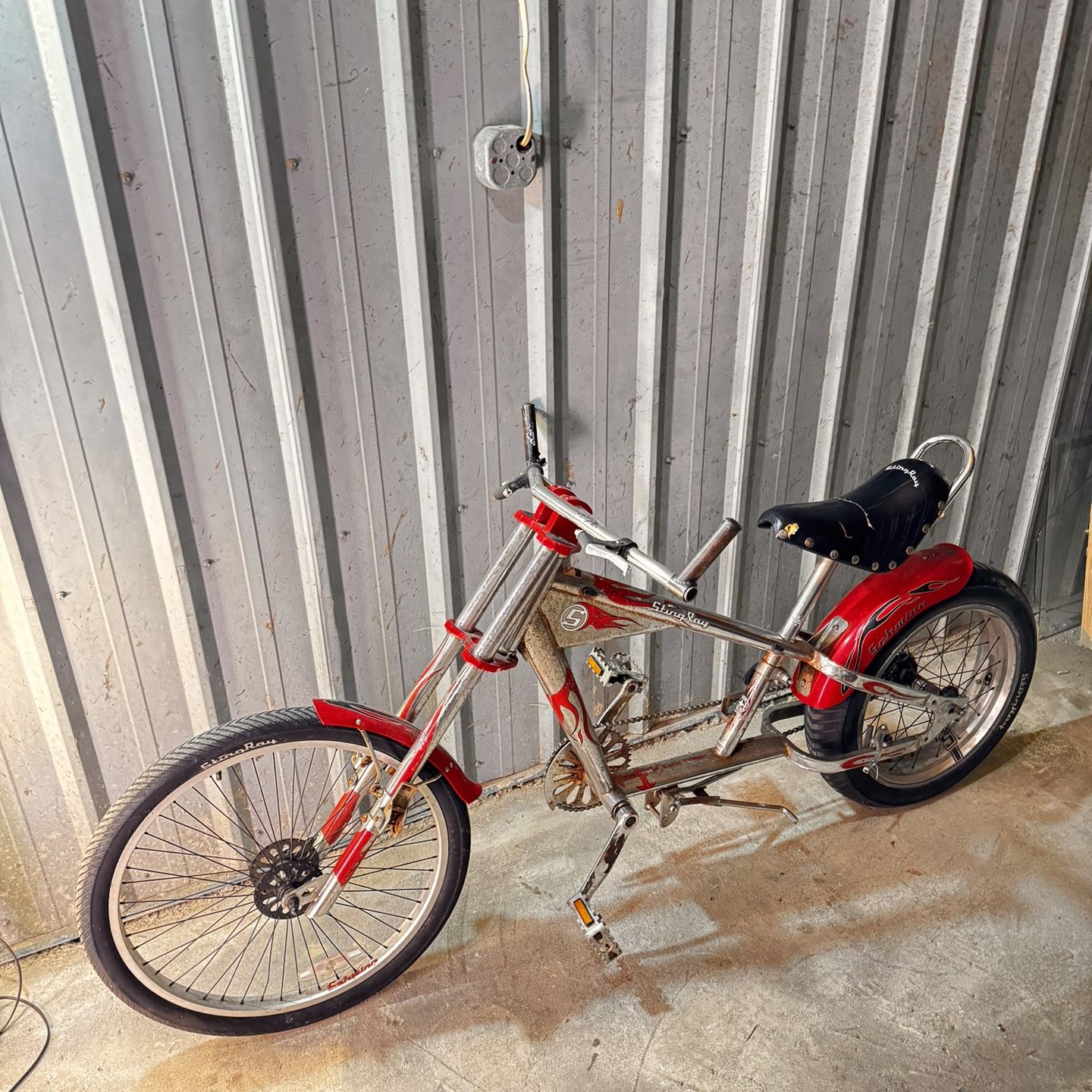 Orang County Choppers Schwinn Stingray Chopper Bicycle Red
