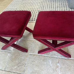 Pair Of Ottomans 