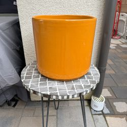 Orange Plant Pot