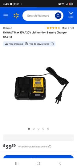 DeWALT DCB112 12V/20V Lithium-Ion Battery Charger