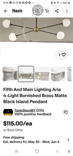 Fifth And Main Aria 4 Light Led Pendant Light