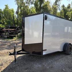 New 6x12SA Enclosed Trailer