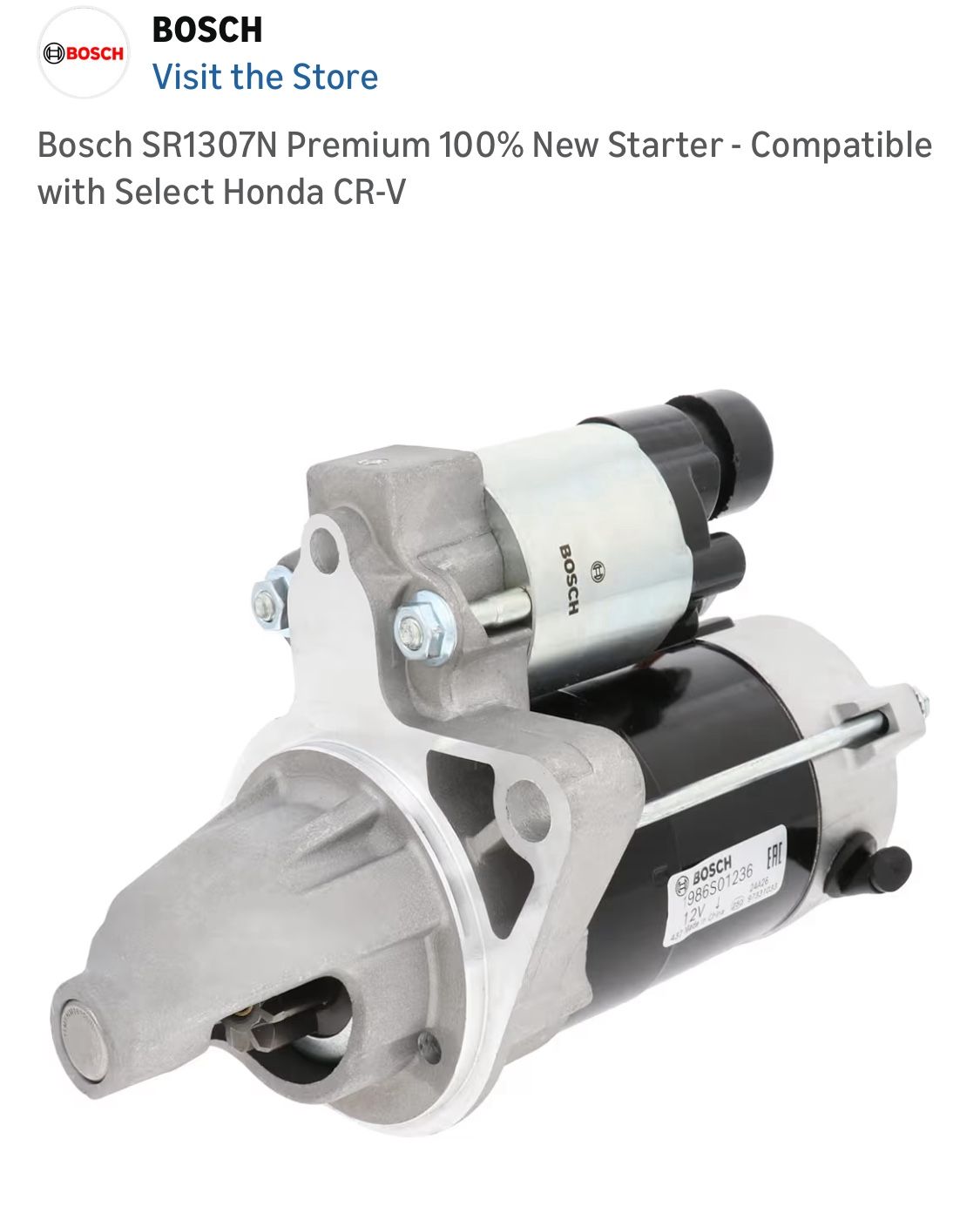 BOSCH new premium starter for Honda CR-V