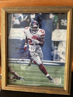 Tiki Barber signed photo