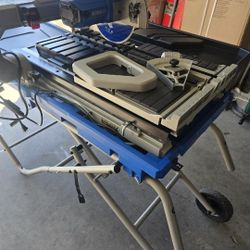 Kobalt 15 Amp 10-in-Blade Corded Sliding Table Tile Saw With Stand 
