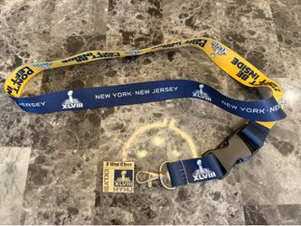 SuperBowl XLVIII NY NJ Lanyard and Pin