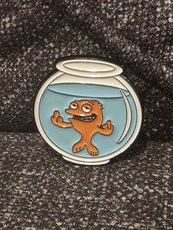 Klaus in a Fish Bowl - American Dad enamel pin