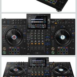 Pioneer XDJ-AZ DJ Bundle With AlphaTheta Wireless Headphones, Booth, Case, Gemini And M Audio Speakers, Screen Protector And Controller Protector