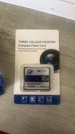 5 PK Three Colour Dogfish 2GB CompactFlash Industrial Card