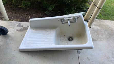 Antique faucet sink