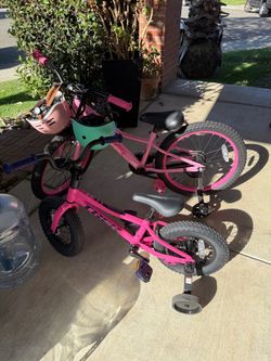 Girls Bike with Training Wheels