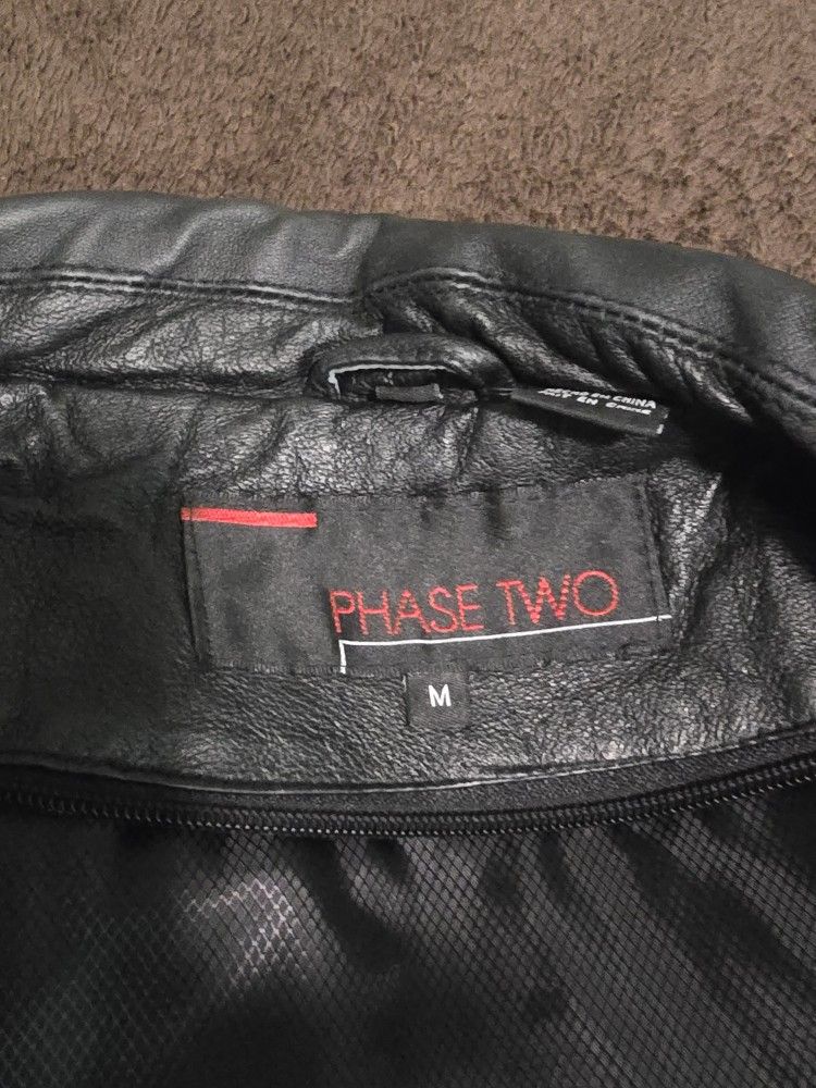 Leather Jacket Medium- 34" long