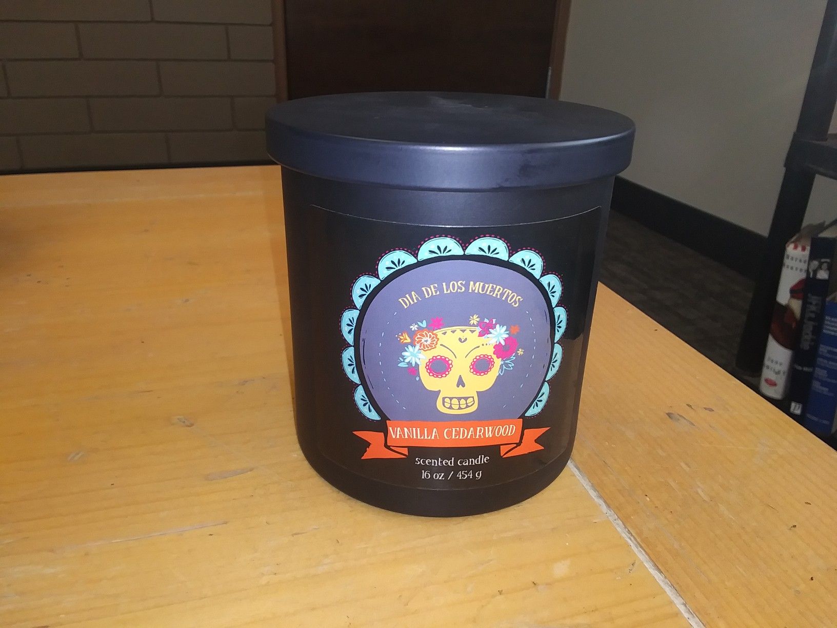New Dia de los Muertos candle
