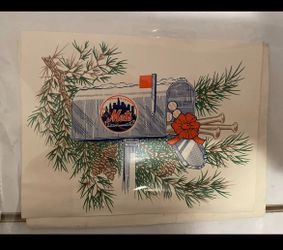 Vintage Mets Xmas card