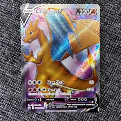 Charizard V - SWSH050 - Full Art Black Star Ultra Rare Promo - Pokemon Card - NM