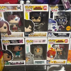 Funkos available for purchase (all slides)