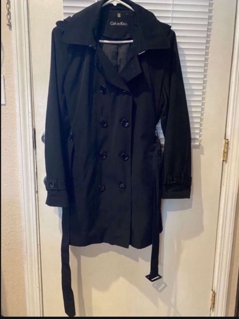 Calvin Klein Jacket, Detachable Hoodie Size XL Womens
