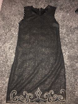 Sexy black with gold specks dress